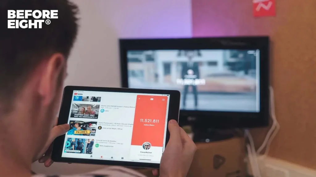 YouTube Werbung on Tablet